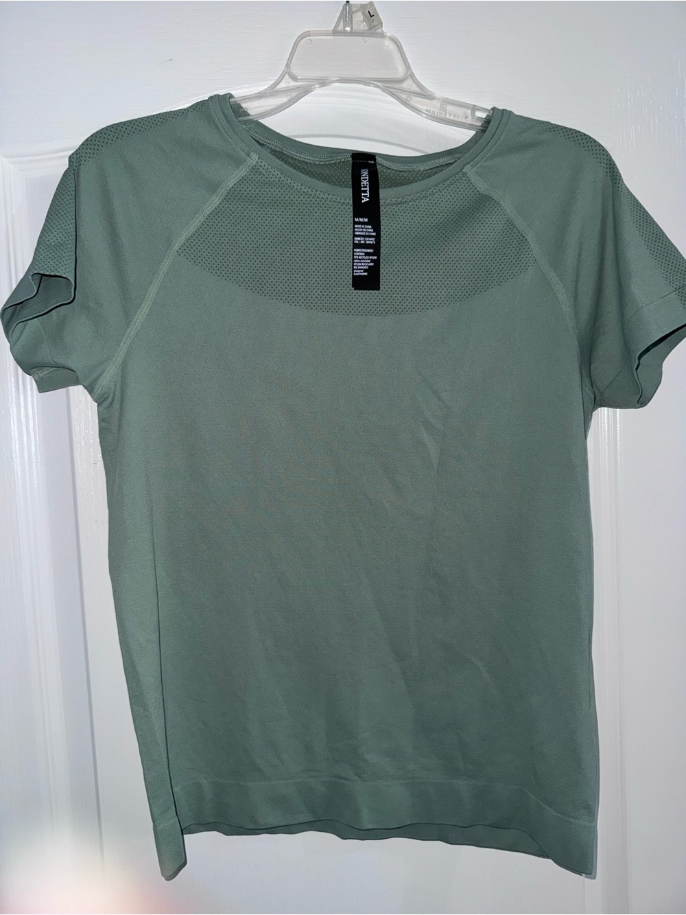 Mondetta Sage Green Short Sleeve Active Top